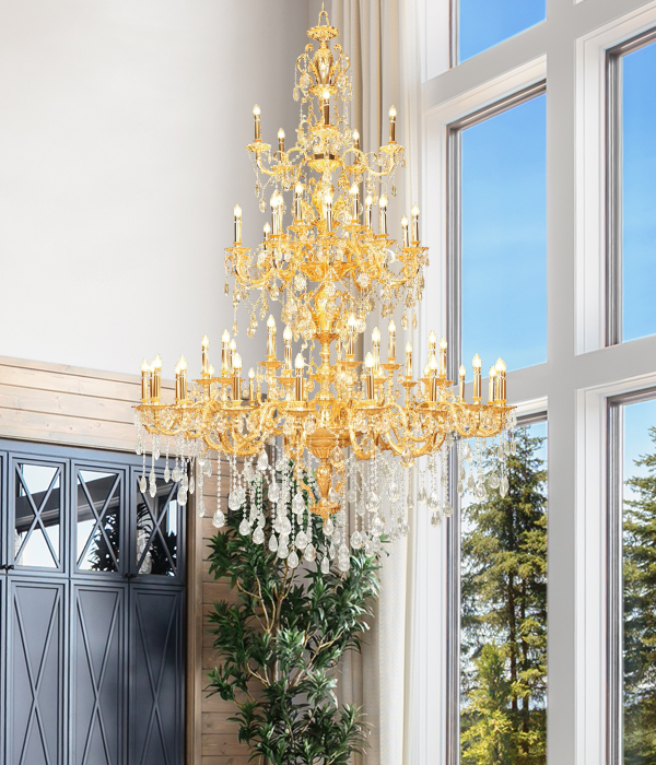 루카 55등 크리스탈펜던트조명 대형샹들리에